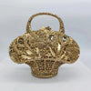 Flower Basket Diamond Dinner Bag Metal Hollow Hand-Held Rhinestone Women's Bag Banquet Clutch Purse Crystal Vintage Handbags