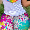 2022 Summer Women's Casual Fashionraglan Sleeve Tie Dye Top + Pants Two Piece Camo Pants Leopard Print Tow Piece Set Ladies Suit
