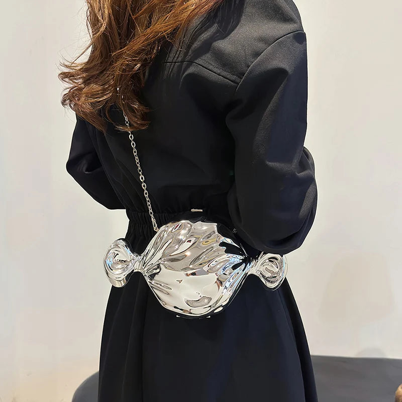 Acrylic Evening Clutch Bag For Women Luxury Shoulder Bag Handbag And Crossbody Bags Party Prom Wedding Shiny Candy Design Purse