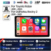 Android 14 Carplay Auto For Toyota Raize 1 2019 - 2023 For Daihatsu Rocky 2 2019 - 2021 Car Radio Multimedia Video Player GPS 4G