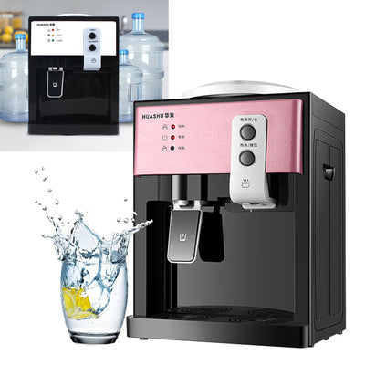 1.1-4.9gal 500W Electric Water Dispenser Hot and Cold Water 110V Rose Gold / European white