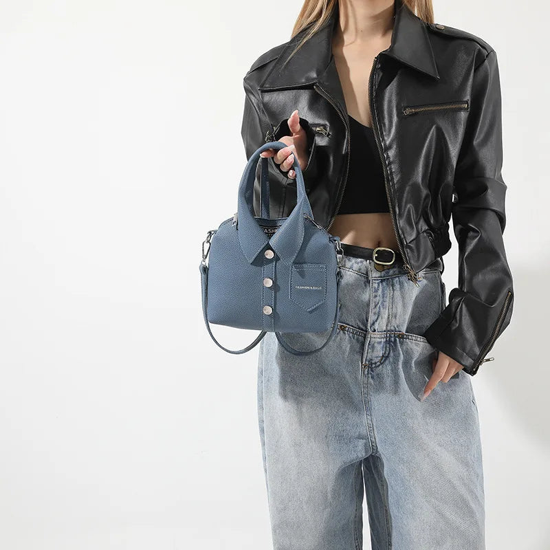 PU Square Compact Shoulder and Crossbody Bags Zipper Unique Design High Quality Hand Bags for Women 2025 Designer Style Bolso