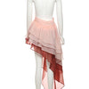 Weird Puss Tierred Tassel Dress Women Backless Sleeveless Halter Gradient Color Lace Pleated Sexy Beach Vacation Party Bodycon