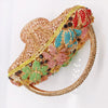 The New Diamond-Encrusted Dinner Baskets Bag Women's Handbag Cross-Body Evening Clutch Flower Elegant Bags Vintage Crystal Bags