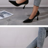Shoes Woman 2024 Trend New Summer Red Heels Elegant Woman Black Heeled Pointed Toe Pumps Dress Leather White Ladies Shoe