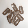 20/50 pieces of 32mm U-shaped wig clips with silicone back, suitable for hair accessory tools