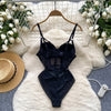 SINGREINY Women Corset Slim Sexy Bodysuits Sleeveless Gauze Short Playsuits Fashion Open crotch Underwear Camis Solid Rompers