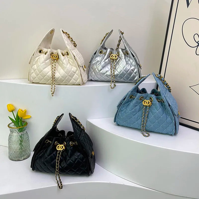 Luxury Brand Women's Handbag Top-Grade Leather Tote Bag Elegant Crossbody Shoulder Purse Ladies Fashion