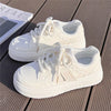 Platform Sneakers For Women Fashion White Sneaker Tennis Shoes Casual Low Top Leather Non Slip Sneakers