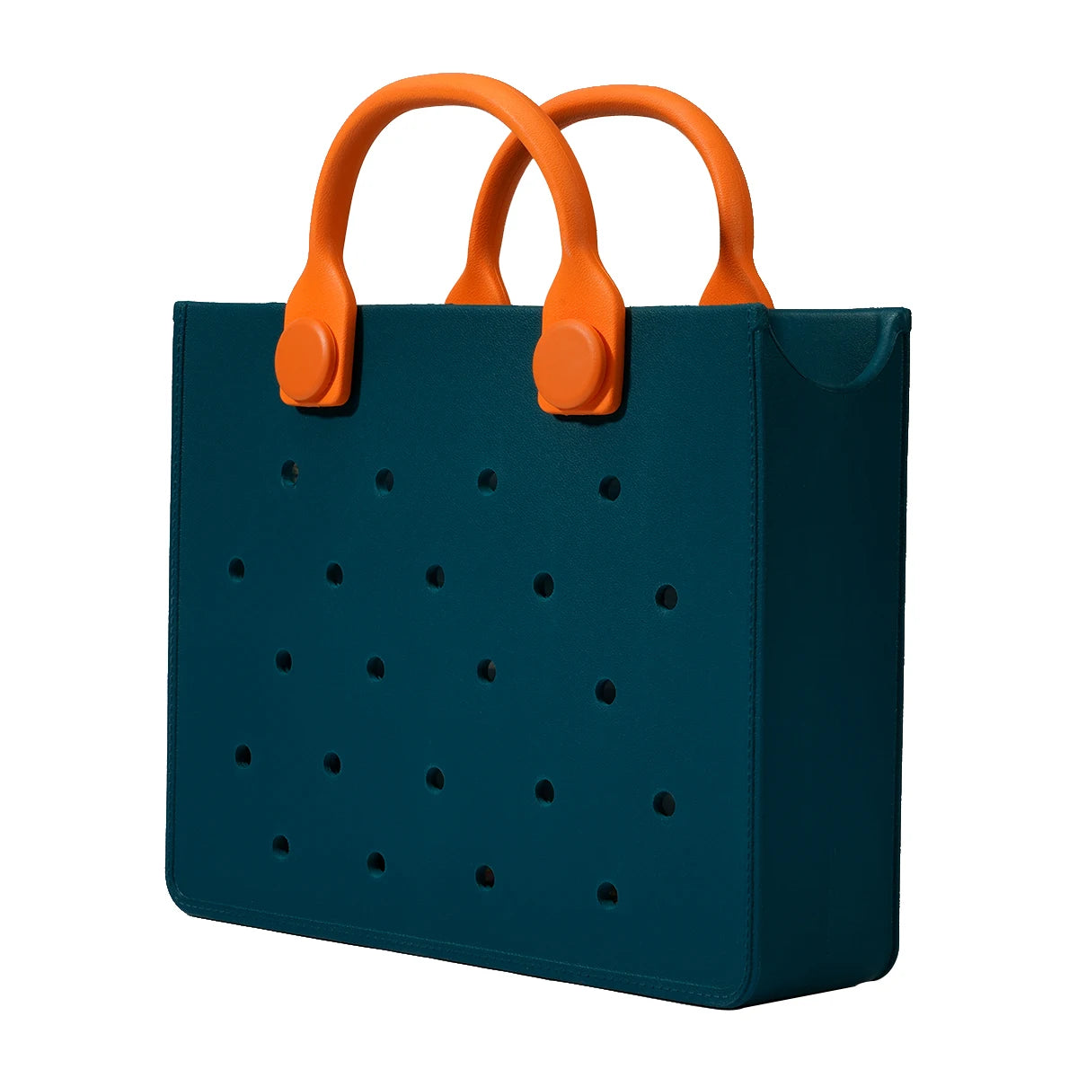 EVA Large Leather Shoulder Bag Handbag Tote Bag Storage for Women Casual Waterproof Beach Bag Hole Fit Charm Fashion Storage Bag