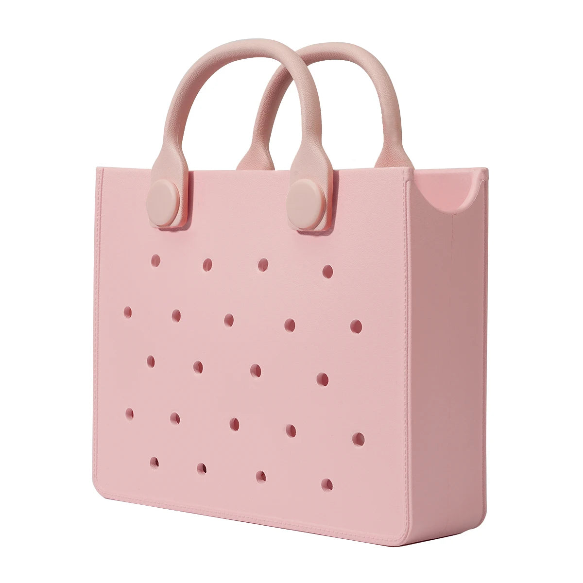 EVA Large Leather Shoulder Bag Handbag Tote Bag Storage for Women Casual Waterproof Beach Bag Hole Fit Charm Fashion Storage Bag