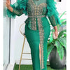 Elegant African Dresses for Women 2025 New Africa Clothing Plus Size Turkey Wedding Party Long Dress Dashiki Ankara Outfits Robe