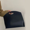 Women's Handbag New Large-capacity File Bag Fashionable Versatile Commuter Bag Leather Briefcase Envelope Clutch Bag