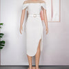 Elegant Party Dresses For Women 2025 Spring Summer Short Sleeve Bodycon Robe African Wedding Prom Evening Dress Ladies Clothing