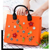 EVA Large Leather Shoulder Bag Handbag Tote Bag Storage for Women Casual Waterproof Beach Bag Hole Fit Charm Fashion Storage Bag