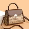 Bags for Women, Printed Fashionable Hand-Held Locks, Commuting Small Square Bag, Fashionable and Versatile Shoulder Crossbody Ba