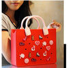 EVA Large Leather Shoulder Bag Handbag Tote Bag Storage for Women Casual Waterproof Beach Bag Hole Fit Charm Fashion Storage Bag