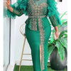 Elegant African Dresses for Women 2025 New Africa Clothing Plus Size Turkey Wedding Party Long Dress Dashiki Ankara Outfits Robe