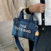 New Fashion Women's Tote Bag Trend Brand Denim Embroidery Crossbody Bag Classic Elegant Shoulder Bag Designer Luxury Handbag