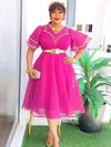 Robe Africaine Femme African Dashiki Clothing Party Evening Dresses Ruffle Sleeve Maxi Dress Dubai Turkey Kaftan Abayas Outfits