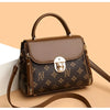 Bags for Women, Printed Fashionable Hand-Held Locks, Commuting Small Square Bag, Fashionable and Versatile Shoulder Crossbody Ba