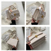 Bow Decor Lightweight Flap Bag, Business Casual Mini Women's Shoulder Bag Skinny Scarf Decor Square Bag For Teen Girls Women