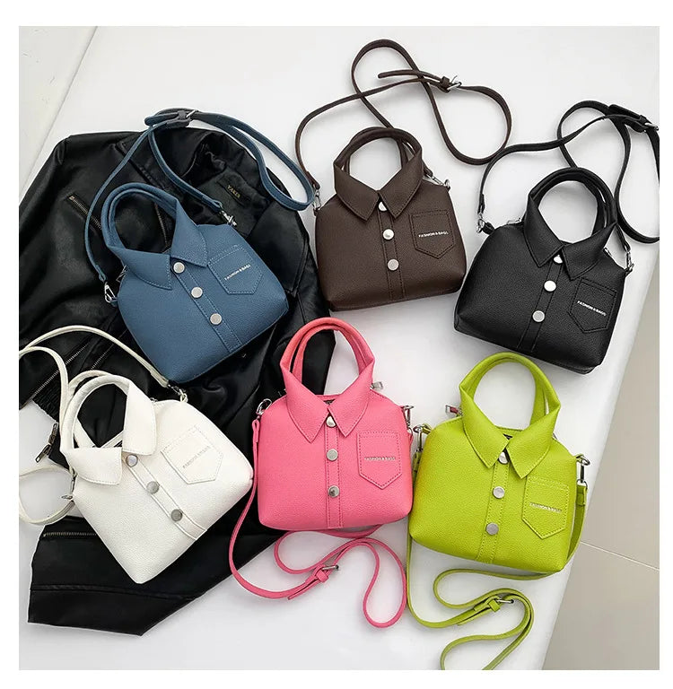 PU Square Compact Shoulder and Crossbody Bags Zipper Unique Design High Quality Hand Bags for Women 2025 Designer Style Bolso