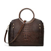 New Fashionable Large Capacity Crocodile Pattern Handbag Trendy Women's Crossbody Bag Quality Single Shoulder Bag Motorcycle Equ