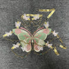 YOUR BUMP CURVE Sexy Woman Crystal Chain Butterfly Embroidery Sleeveless Backless Adjustable Ultra Short Top Music Prom