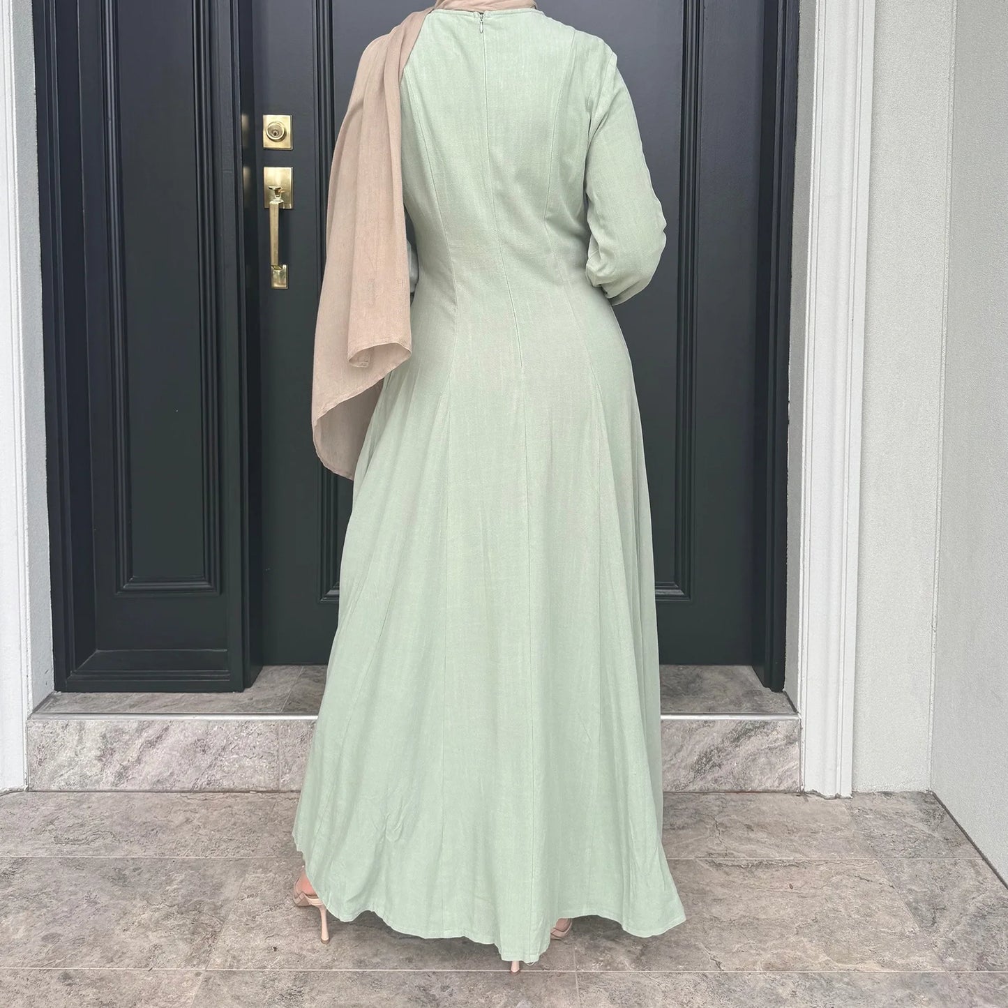 Muslim Abaya Women Dresses Solid Slim Jalabiya Eid 2025 Ramadan Morocco Islam Vestidos Largos Arab Long Robe Dubai Abayas Kaftan