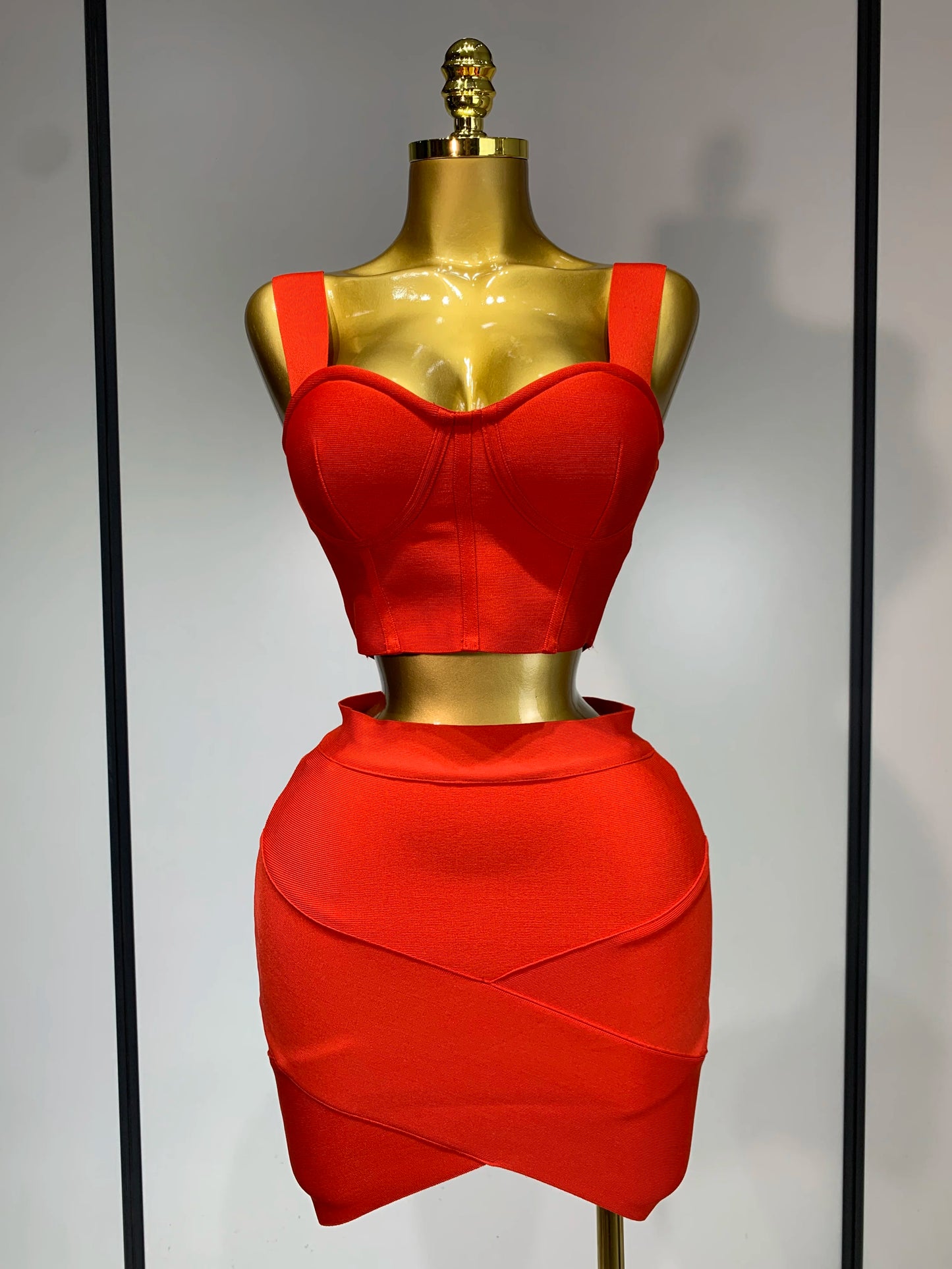 Women Sexy Top Short Skirt Bodycon Bandage Two Pieces Sets White Black 2025 Evening Party Luxury Birthday Outfit Nightclub Suits