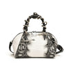 MOODS Designer Luxury Bags For Women Crocodile Pattern Top-handle Shell Bag With Snake Hardware Wild Shoulder Crossbody Handbags