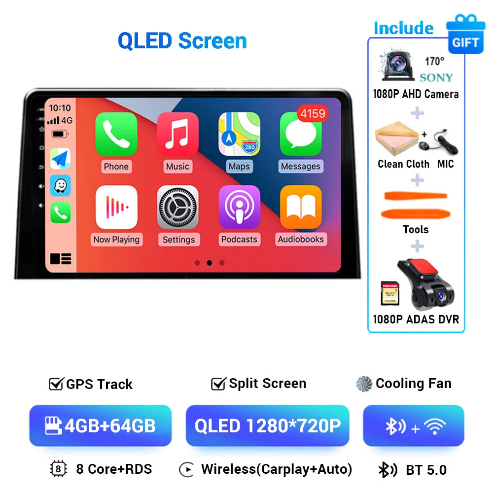 Android 14 Carplay Car Radio Stereo Multimedia Video Player For Citroen Berlingo 2019 Peugeot Partner Rifter 2020 For Opel Combo