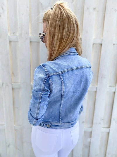 Women Jean Jacket Casual Slim 2025 Spring Autumn Solid Long Sleeve Turndown Collar Cowboy Coat Fashion Denim Jacket Plus Size