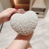 New Pearl Evening Bag Love Clutch Chain Bag Matching Cheongsam Evening Party Bag Banquet Bag Wedding Dress Bag