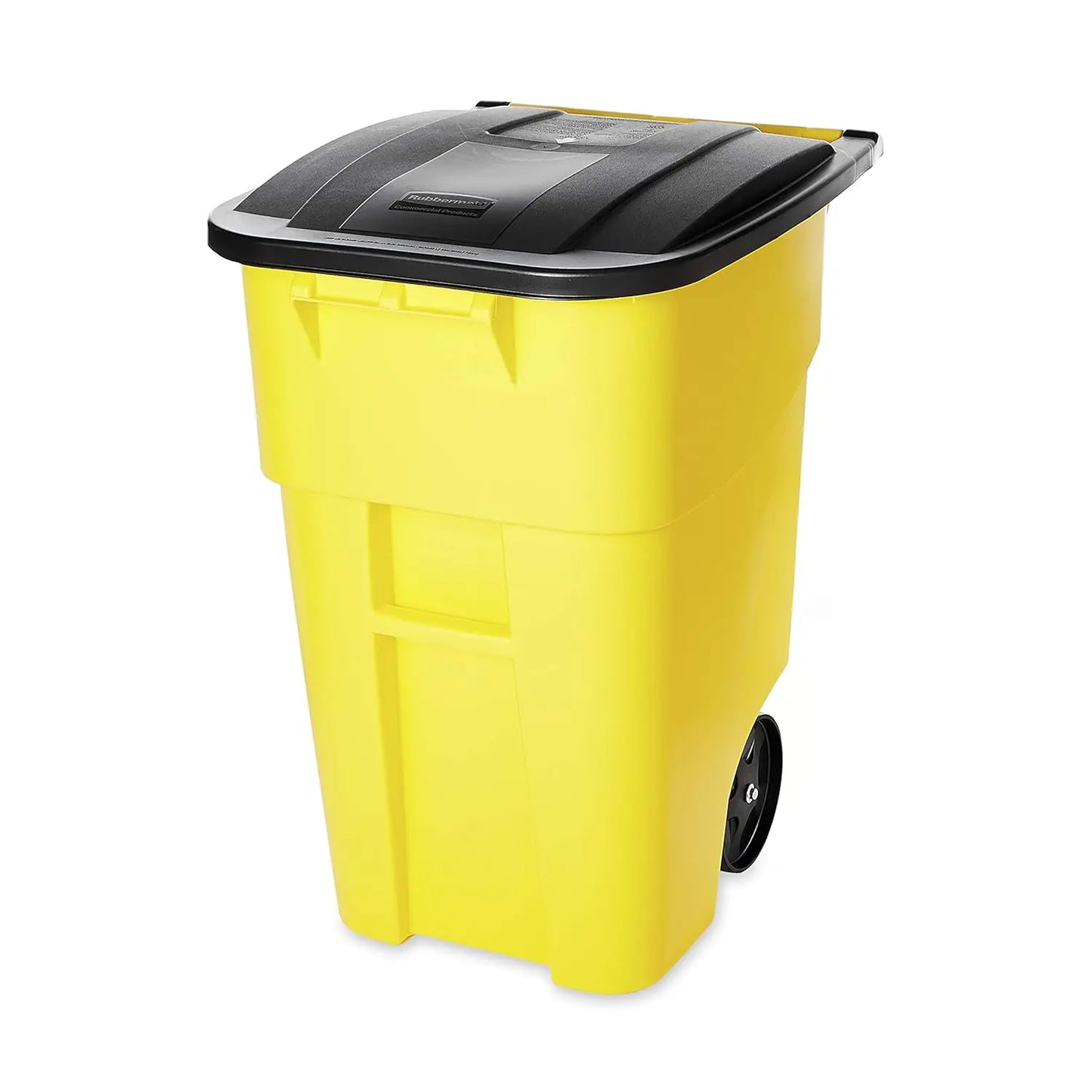 Commercial Products BRUTE Rollout Trash/Garbage CanBin with Wheels 50GAL Blu  for Restaurants Hospitals Offices Back of Hous