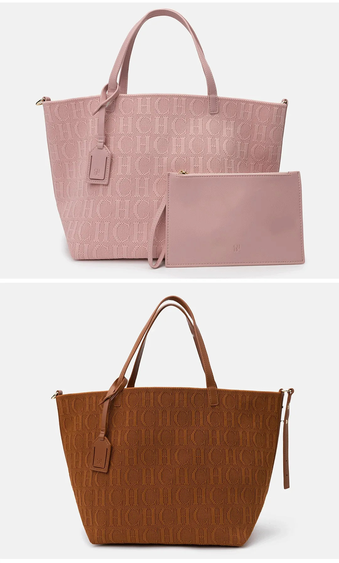 CH Classic Models of Women's Shoulder Bag Solid Color Fashionable Versatile Large-capacity Handbag Elegant Shopping Ladies Bag