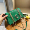 Crocodile Pattern Shoulder Bags For Women Fashion Chains Squre Bag Purse Female Pu Leather Crossbody Handbag Daily Phone Clutch