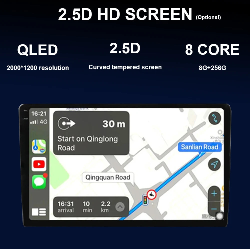 Android 14 Carplay Car Radio Stereo Multimedia Video Player For Citroen Berlingo 2019 Peugeot Partner Rifter 2020 For Opel Combo