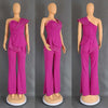 High Waist Strapless Jumpsuit Rivet Collar Lady Evening and Party Tube Top Jumpsuit for Women Elegant Sexy Birthday Jumpsuit