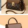 Bags for Women, Printed Fashionable Hand-Held Locks, Commuting Small Square Bag, Fashionable and Versatile Shoulder Crossbody Ba