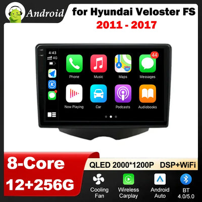 for Hyundai Veloster FS 2011 - 2017 No 2 Din Touch Screen Stereo GPS Navigation Autoradio Head Unit Car Radio Multimedia Player