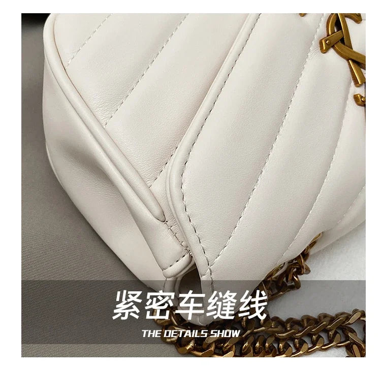Luxury Ladies Handbag Genuine Leather Shoulder Bag Women's Crossbody Tote Elegant Designer