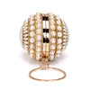 Women Evening Bags Pearl Lady Clutch Bags Beading Diamonds Party Wedding Prom Glitter Banquet Handbags Ball Design Handle Glamor