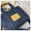 New Fashion Women's Tote Bag Trend Brand Denim Embroidery Crossbody Bag Classic Elegant Shoulder Bag Designer Luxury Handbag