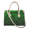 Women Pu Handbag Custom Wholesale Polynesian Tribal Floral Design Women Shoulder Bag Large Capacity Travel Temperament Women Bag
