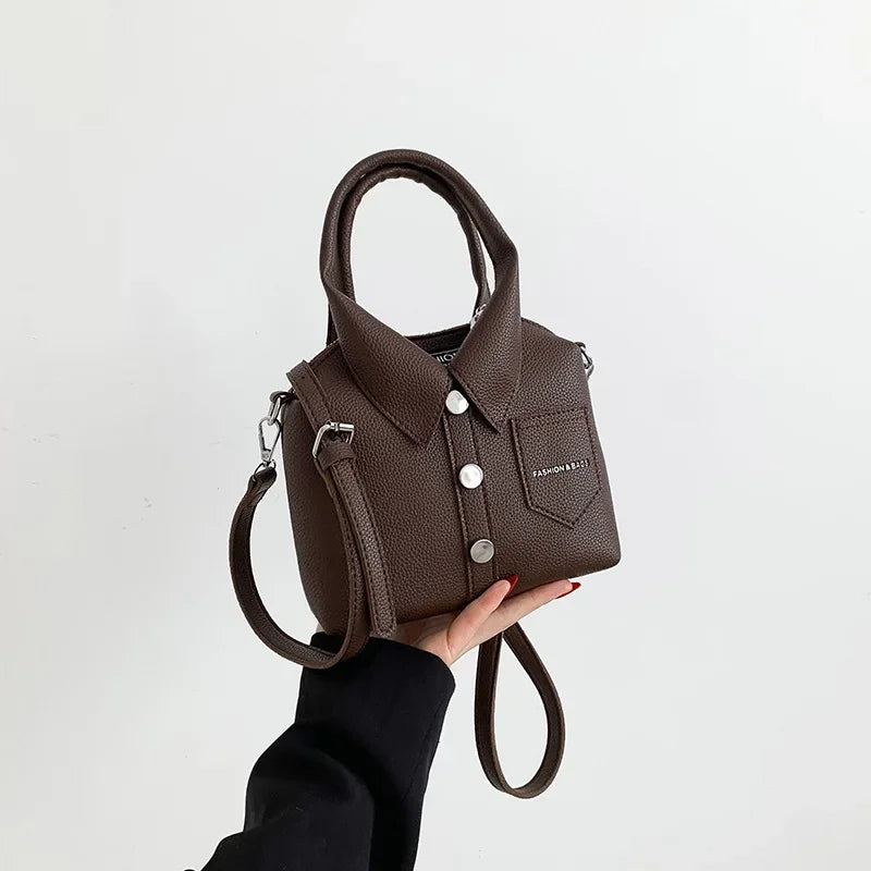 PU Square Compact Shoulder and Crossbody Bags Zipper Unique Design High Quality Hand Bags for Women 2025 Designer Style Bolso