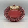 XIYUAN Oval Shaped Crystals Evening Clutch Bags Women Boutique Diamond Clutch Purses And Handbags Bridal Wedding Gem Phone Purse