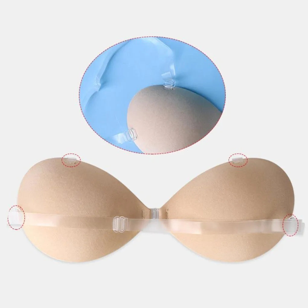 5cm Thick Bra Padding Silicone Invisible Bras Seamless Push Up Breast Stickers Pad Women's Nipple Cover Underwear