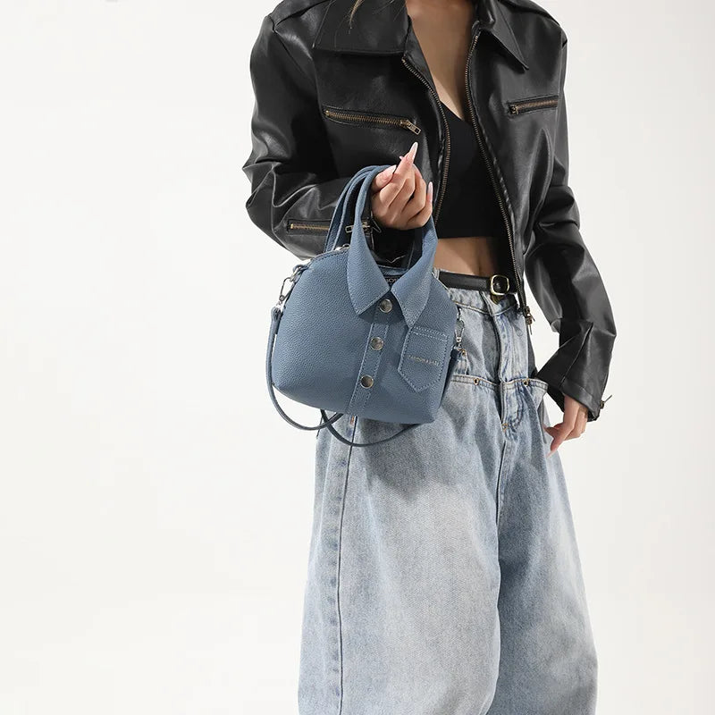 PU Square Compact Shoulder and Crossbody Bags Zipper Unique Design High Quality Hand Bags for Women 2025 Designer Style Bolso